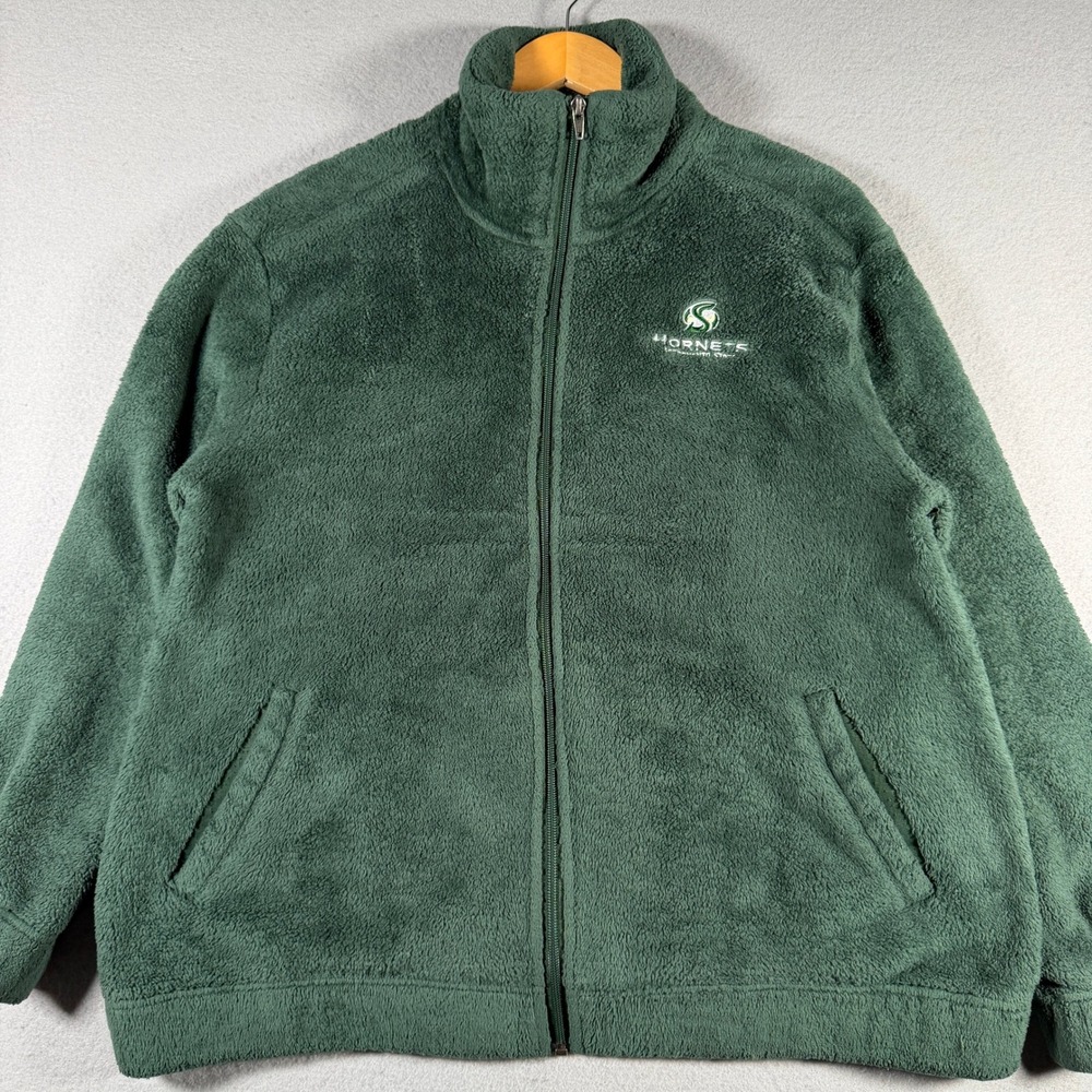Champion Sacramento State Hornets Green Fleece Full Zip Jacket Mens Medium